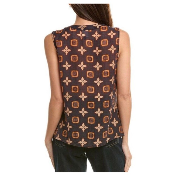 CAbi Louis Medallion Pattern Blouse Top Sz XL - Picture 3 of 7